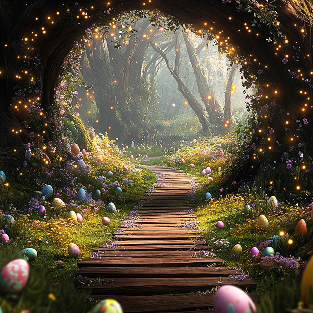Ostern Fotohintergrund Ideen Enchanted Egg Hunt Path Hintergrund TWW3-1