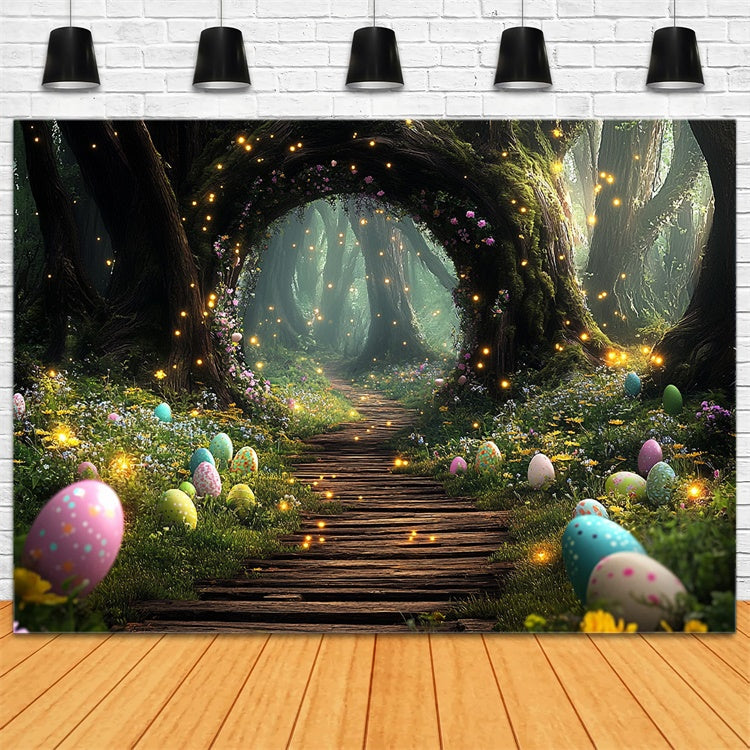 Ostern Backdrop Magischer Wald Ei Wunderland Backdrop TWW3-13