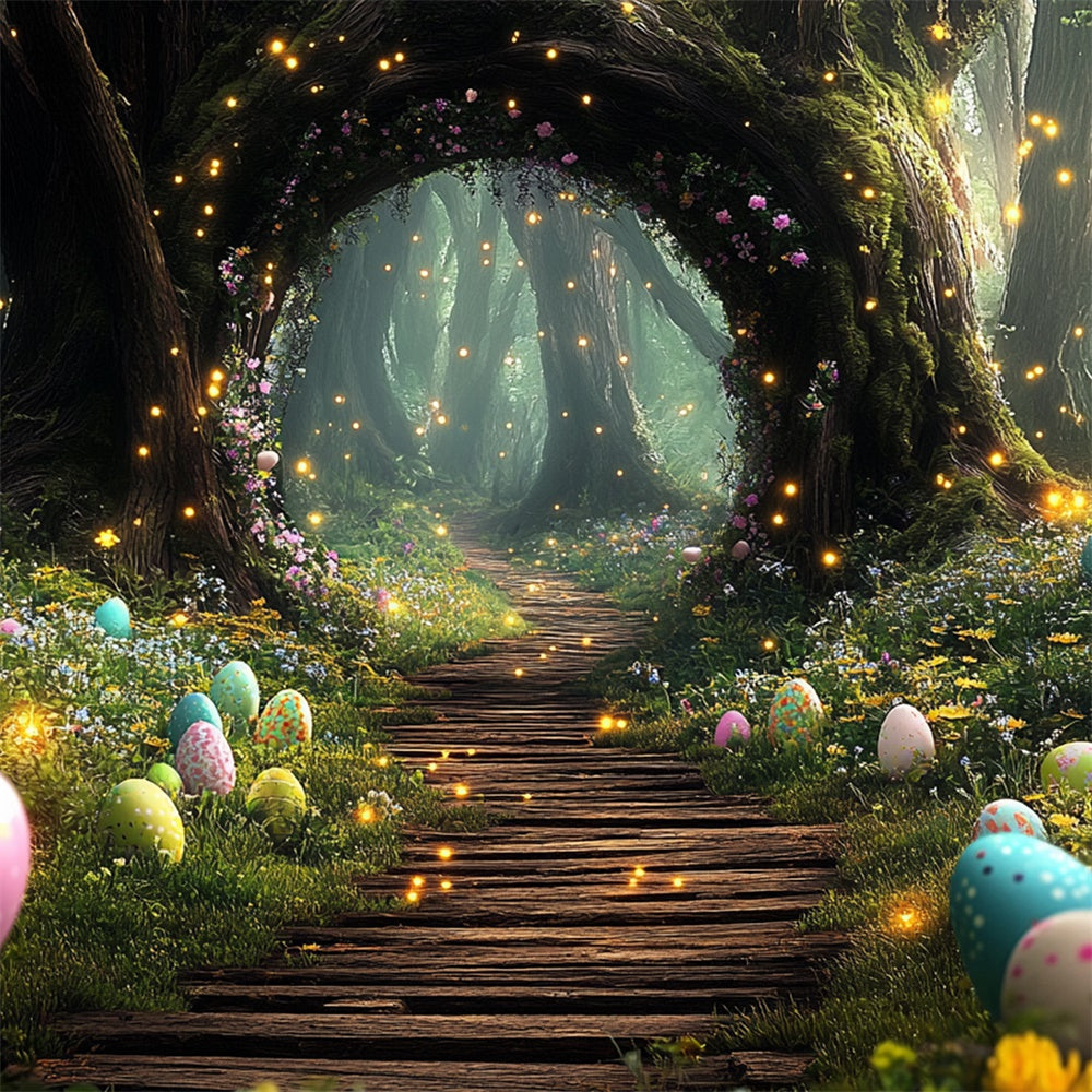 Ostern Backdrop Magischer Wald Ei Wunderland Backdrop TWW3-13