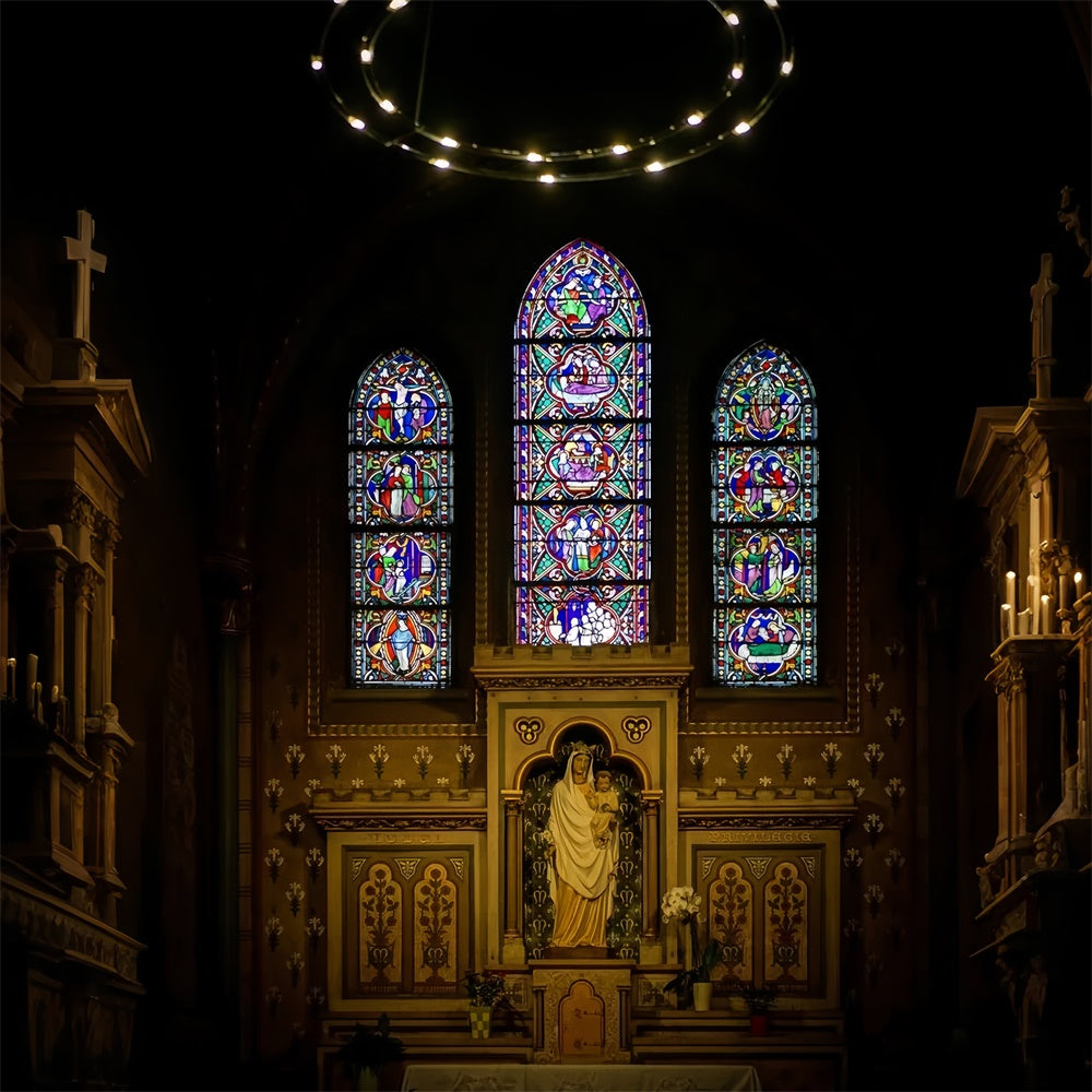 Ostern Kirche Fotokulisse Göttliches Licht Heilige Kapelle Kulisse TWW3-16