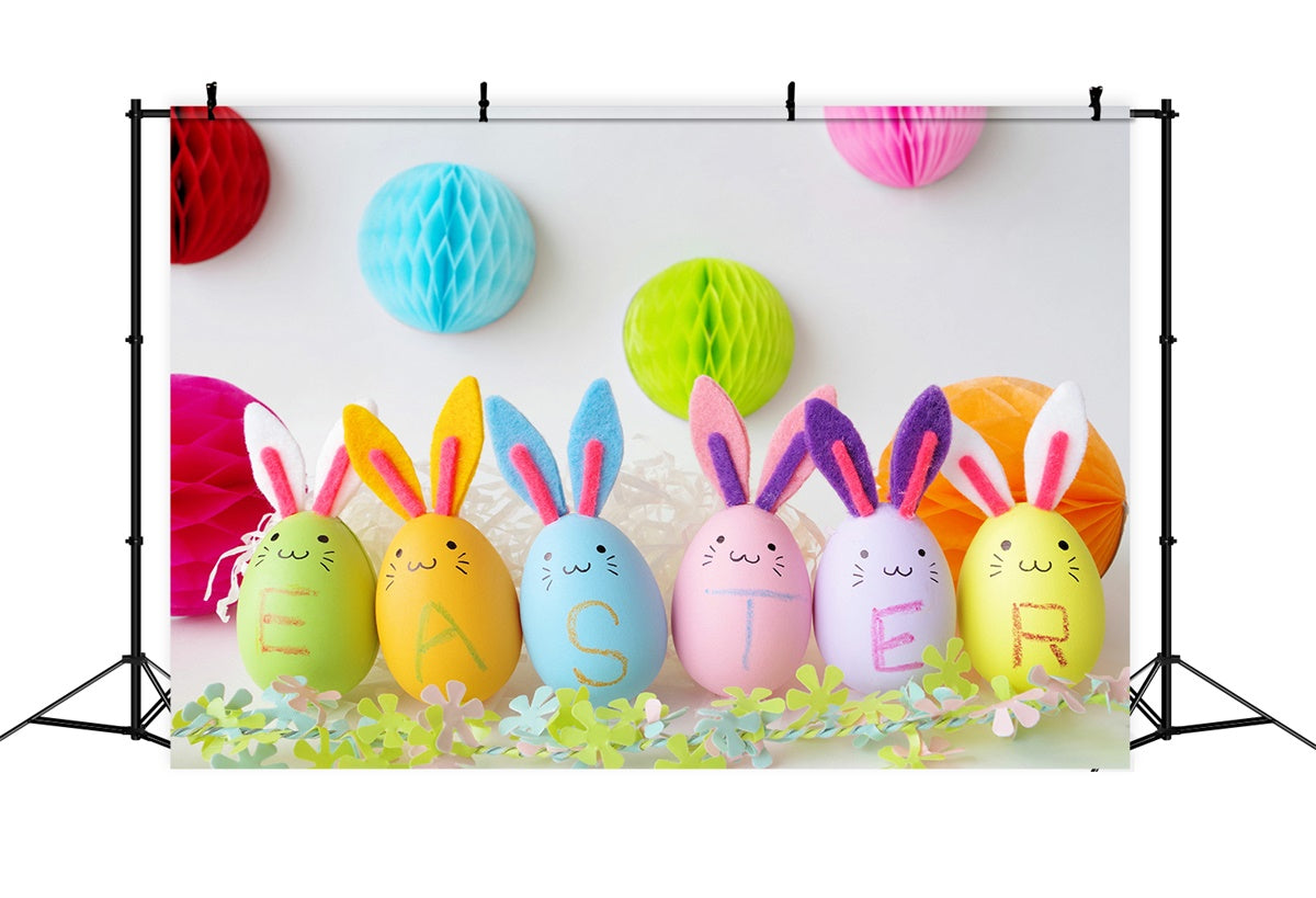 Ostern Fotohintergrund Pastell Bunny Egg Celebration Hintergrund TWW3-25