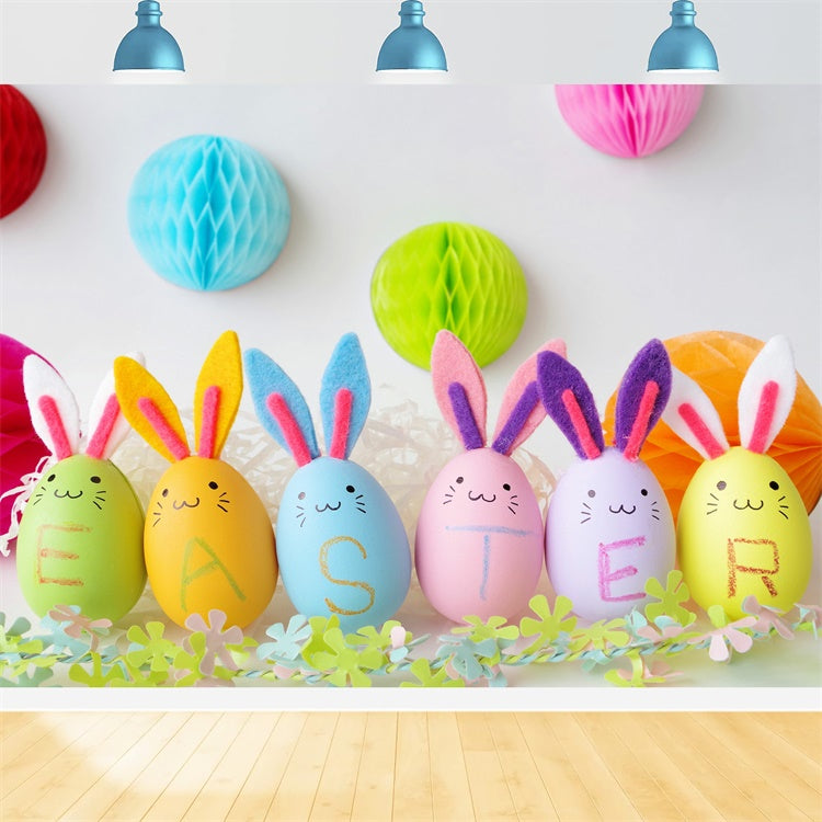 Ostern Fotohintergrund Pastell Bunny Egg Celebration Hintergrund TWW3-25