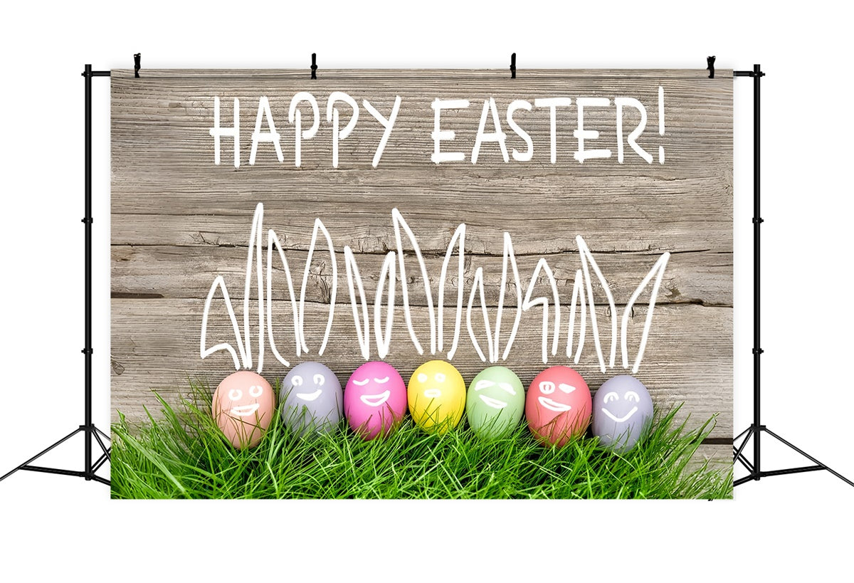 Ostern Fotoideen Handgezeichnete Hasenohren Eier Hintergrund TWW3-30