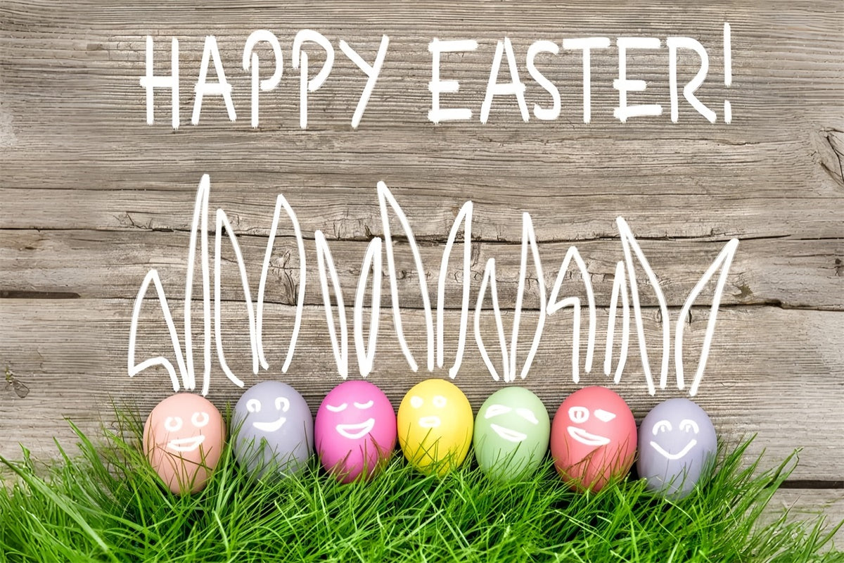 Ostern Fotoideen Handgezeichnete Hasenohren Eier Hintergrund TWW3-30