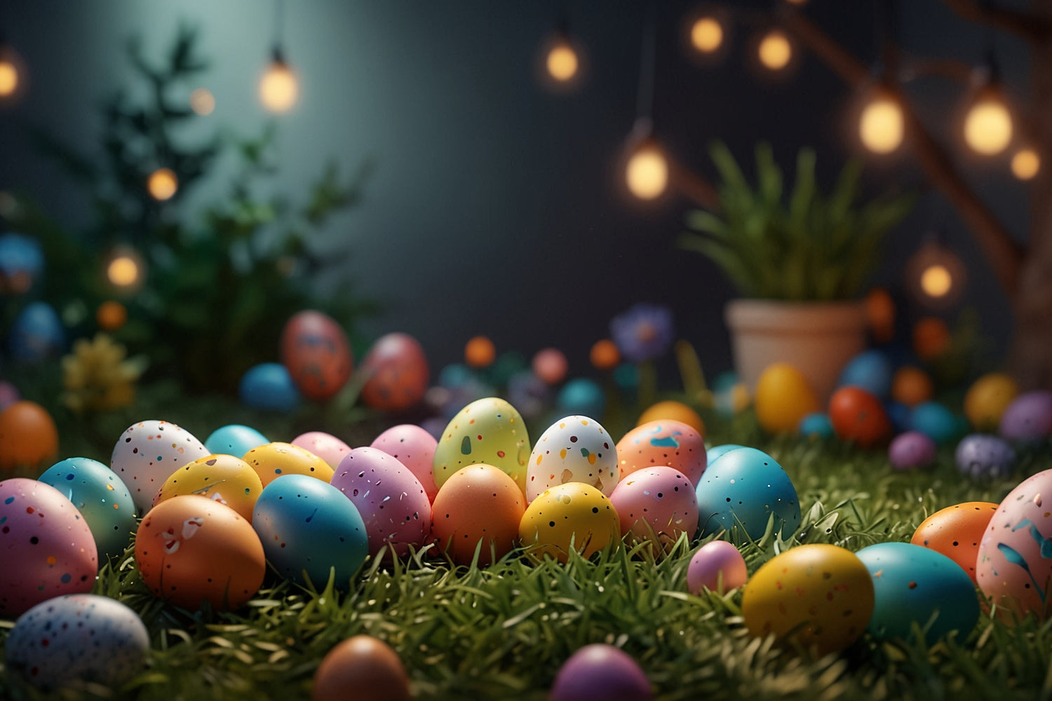 Osterei Backdrop Magische Osternacht Glühen Backdrop TWW3-42