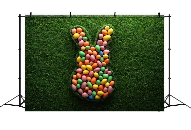 Ostern Fotohintergrund Ideen Fun Bunny Egg Pattern Backdrop TWW3-46