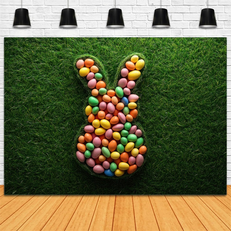 Ostern Fotohintergrund Ideen Fun Bunny Egg Pattern Backdrop TWW3-46