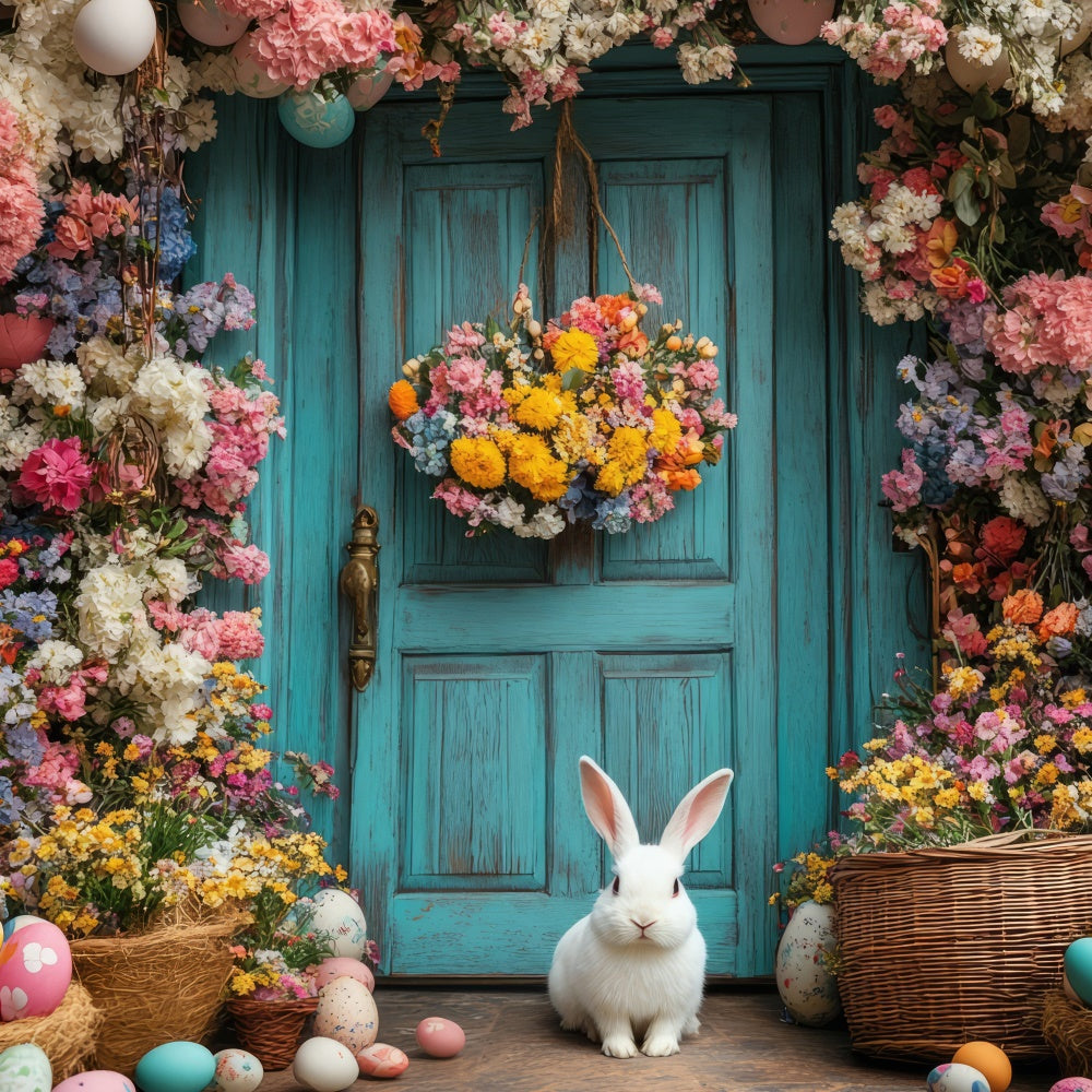 Ostern Backdrop Buntes Ei Blume Eingang Backdrop TWW3-49