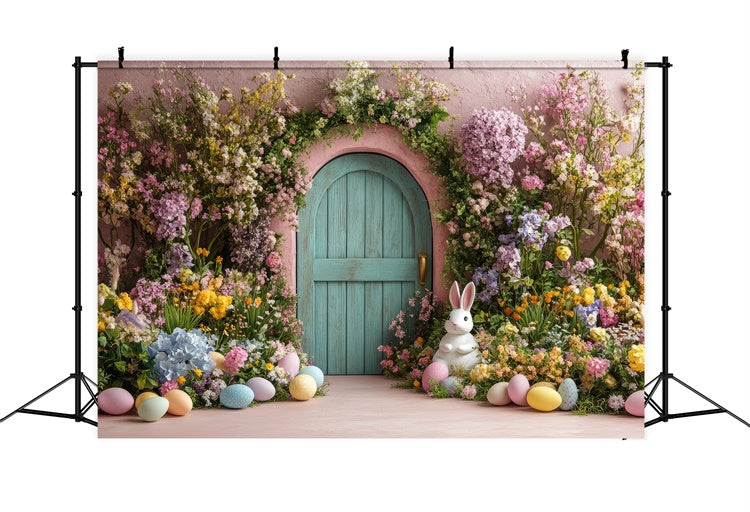 Ostern Bildideen Pastell Ei Blume Torbogen Hintergrund TWW3-50