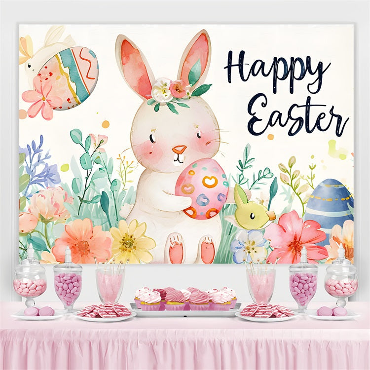 Osterhasen-Hintergrundkulisse Aquarell-Hasenei Individueller Hintergrund TWW3-54