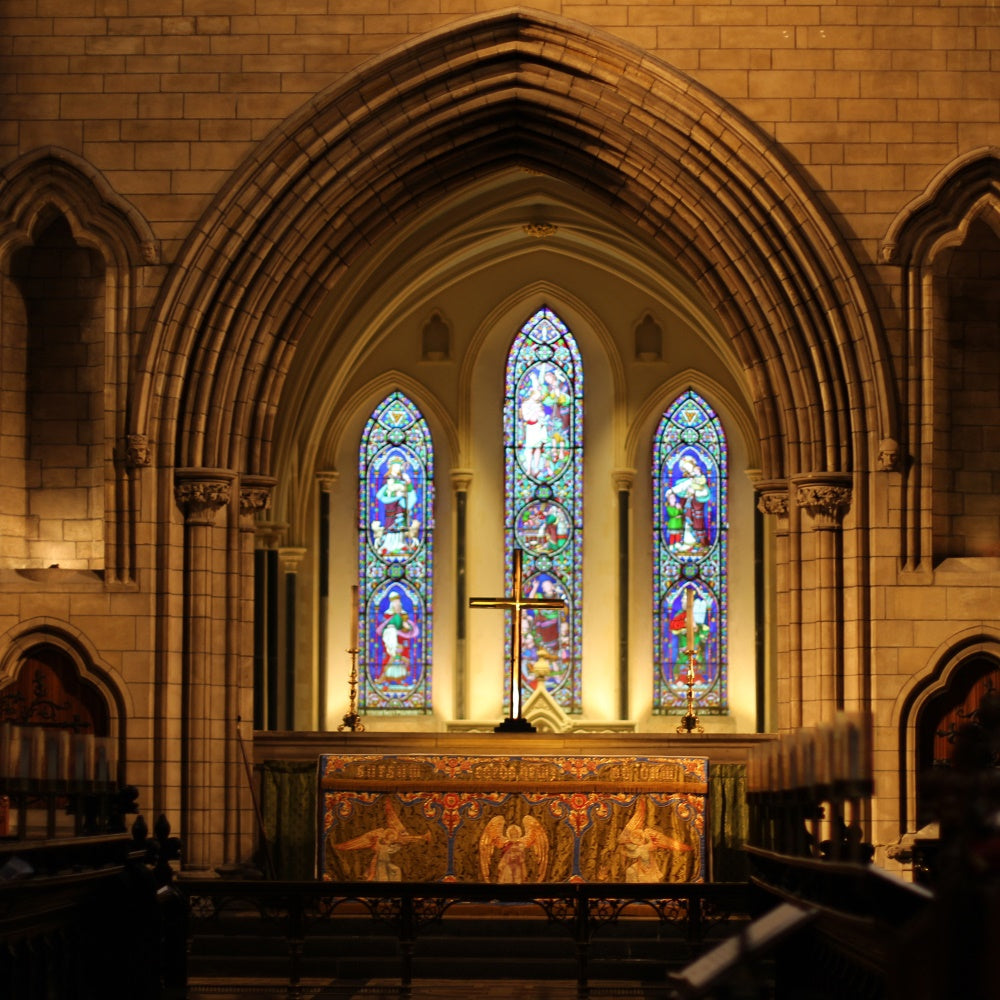 Ostern Backdrops für Kirche Gothic Kirche Heiliger Altar Backdrop TWW3-7