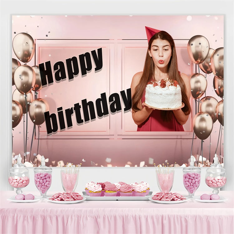 Customized Backdrop für Geburtstag Champagner Gold Konfetti Backdrop TWW3-70