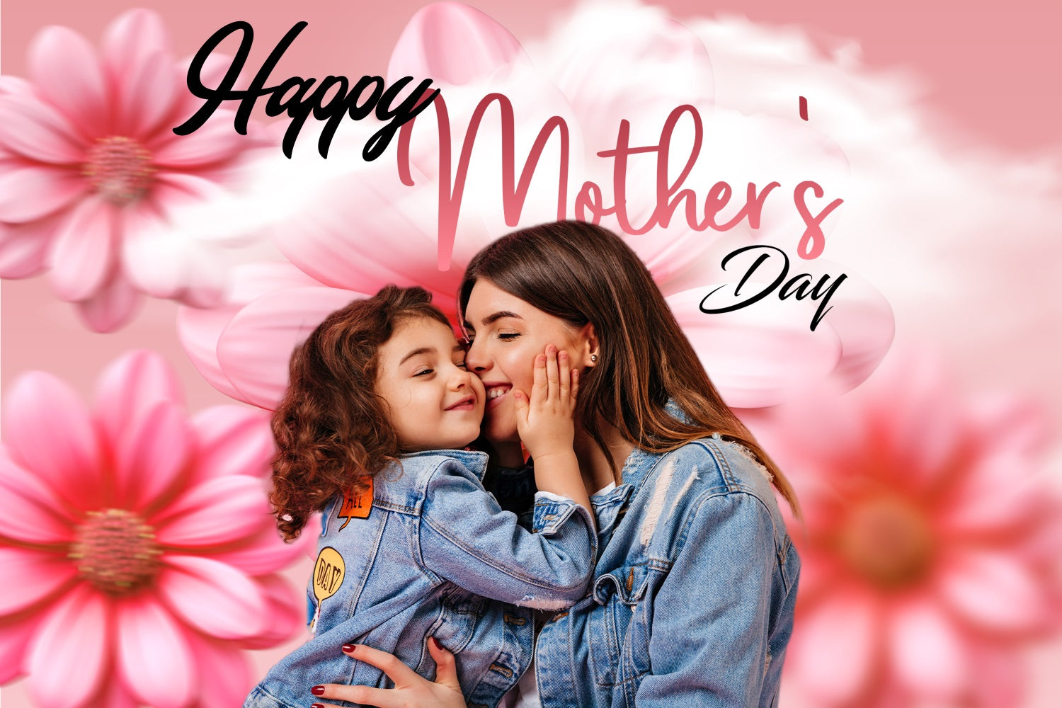 Mothers Day Backdrops Olive Blumen Memory Benutzerdefinierte Backdrop TWW4-6