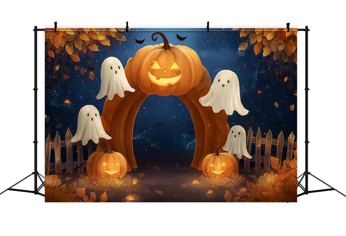 Halloween-Geisterkulisse K¨¹rbisbogen Geisterpfad Halloween-Kulissen TWW510-42