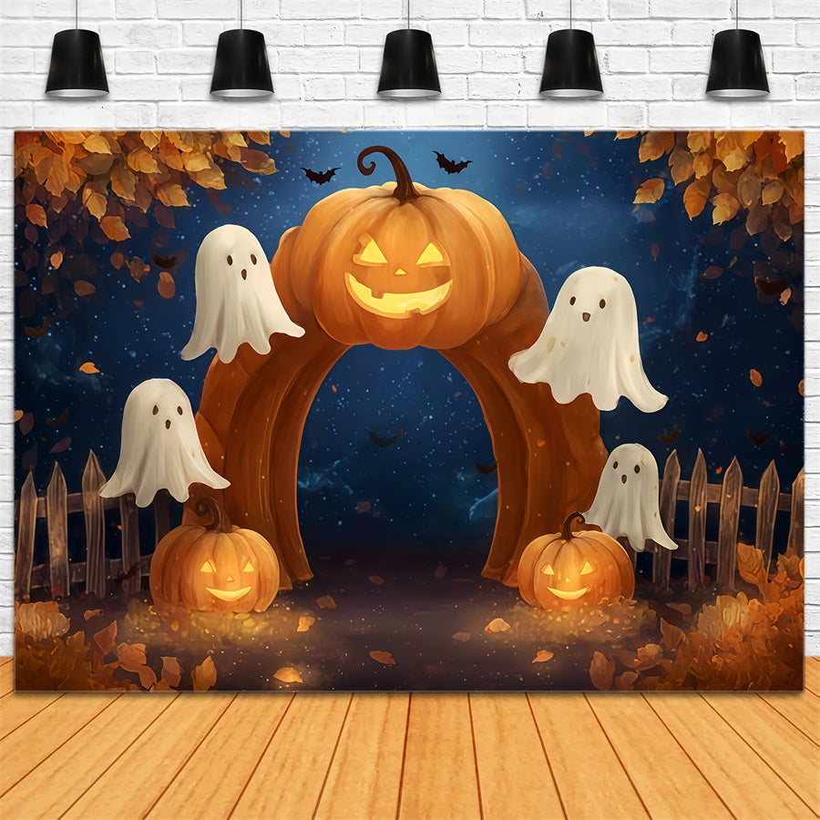 Halloween-Geisterkulisse K¨¹rbisbogen Geisterpfad Halloween-Kulissen TWW510-42