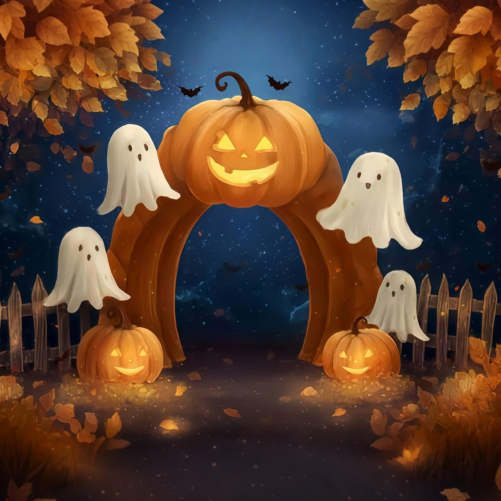 Halloween-Geisterkulisse K¨¹rbisbogen Geisterpfad Halloween-Kulissen TWW510-42