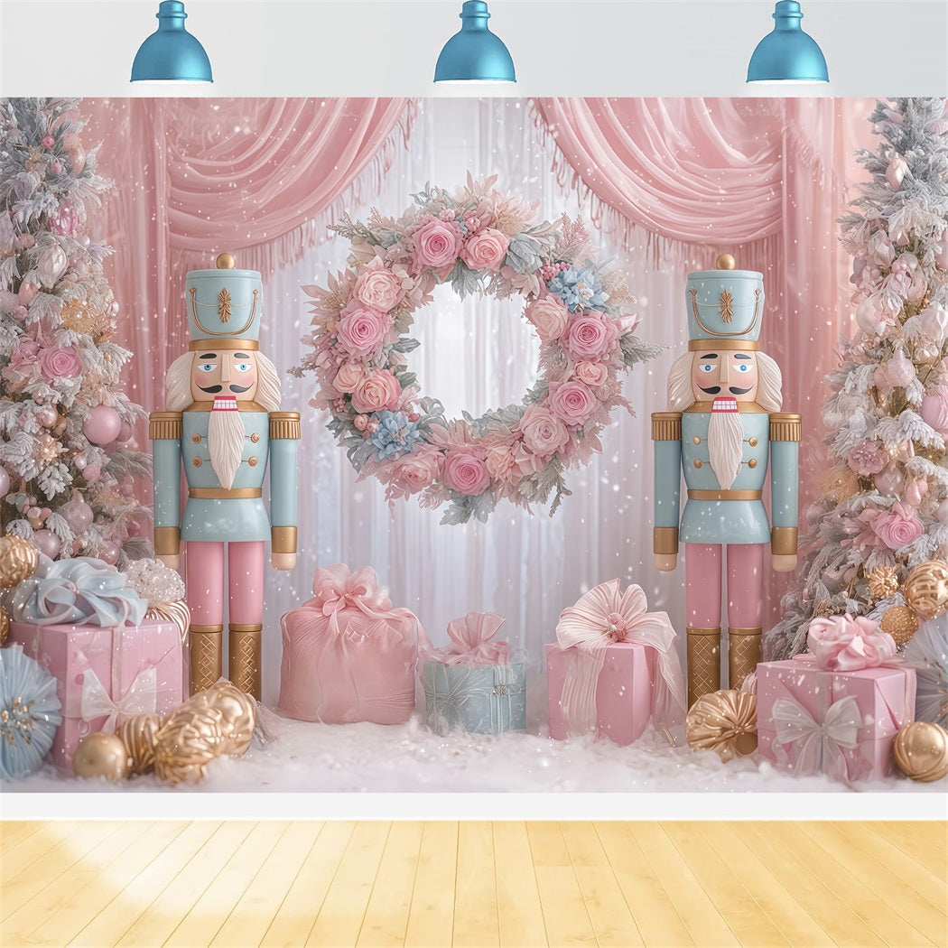 Hintergr¨¹nde ?Nussknacker¡° Rosa Nussknacker Geschenk Wunderland Weihnachtshintergr¨¹nde TWW510-65