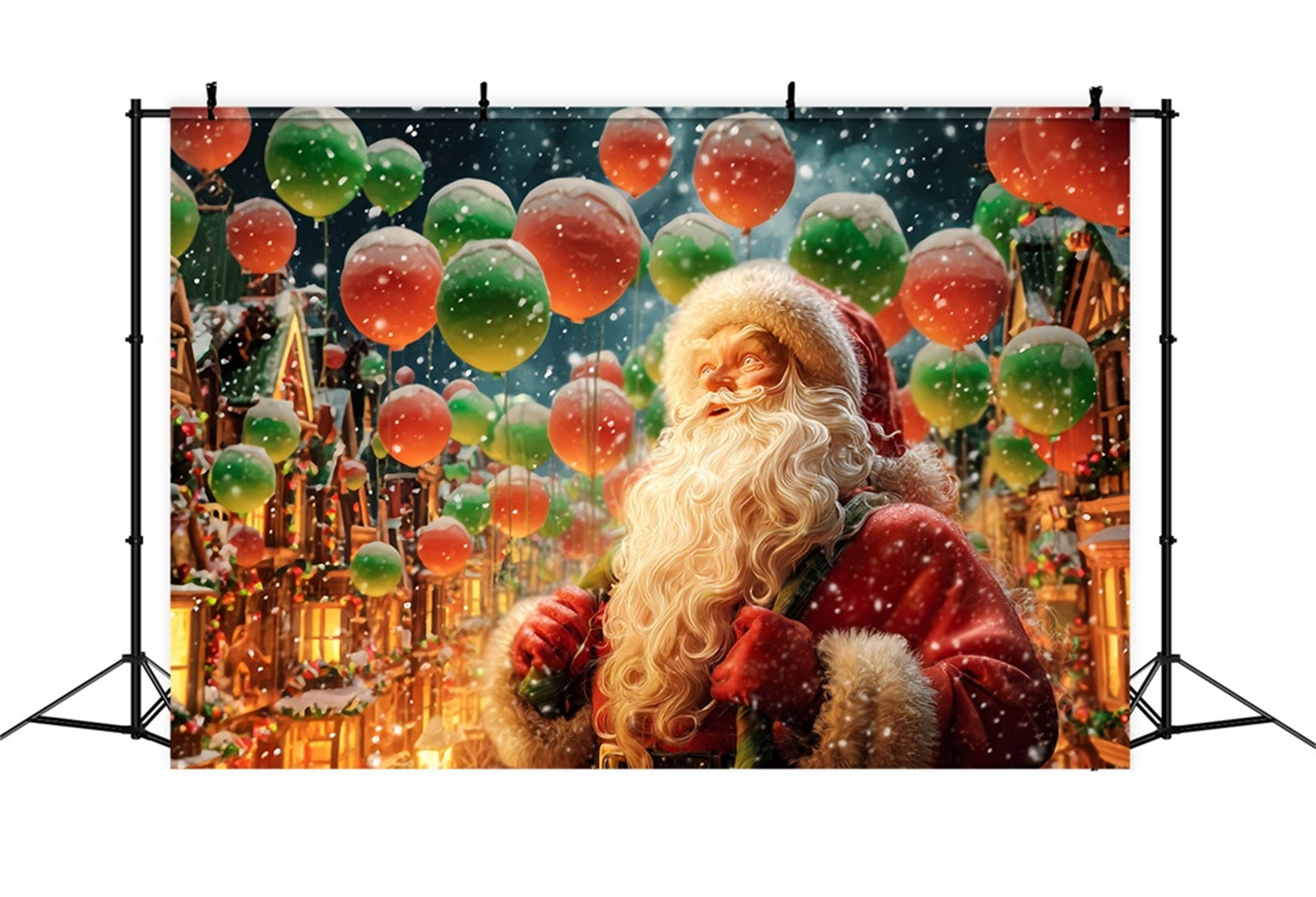 Weihnachtsmann-Hintergrund Weihnachtsmann-Ballons Winterparade Weihnachts-Hintergr¨¹nde Verkauf TWW510-92