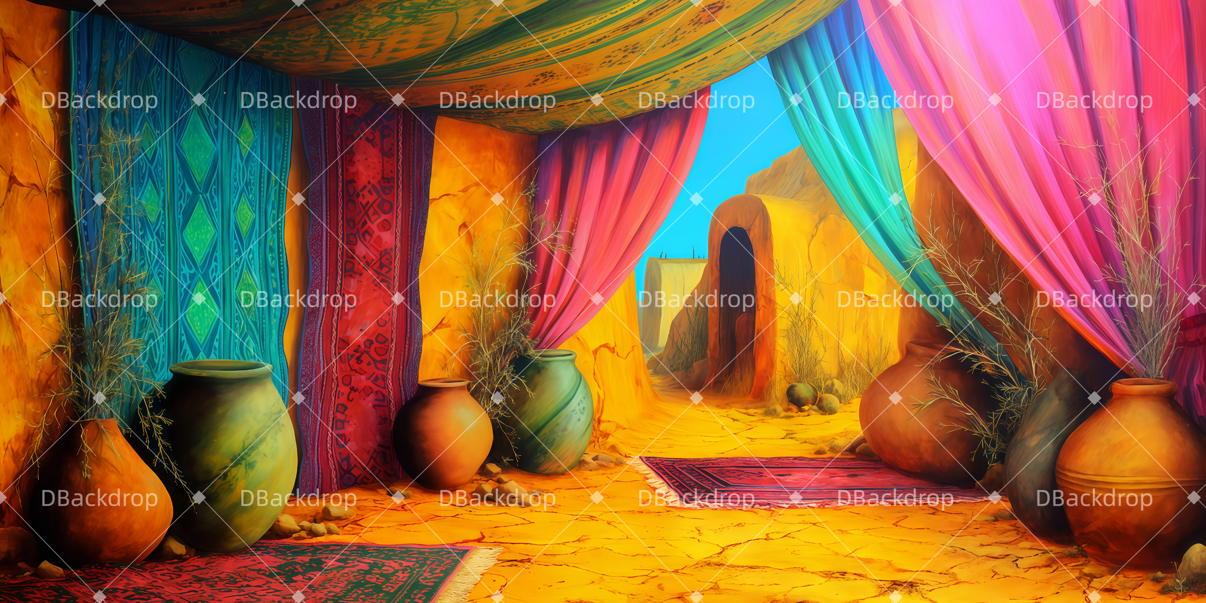 Theatervorhang Jakobs Zelt Backdrop Theater TWW510-T1