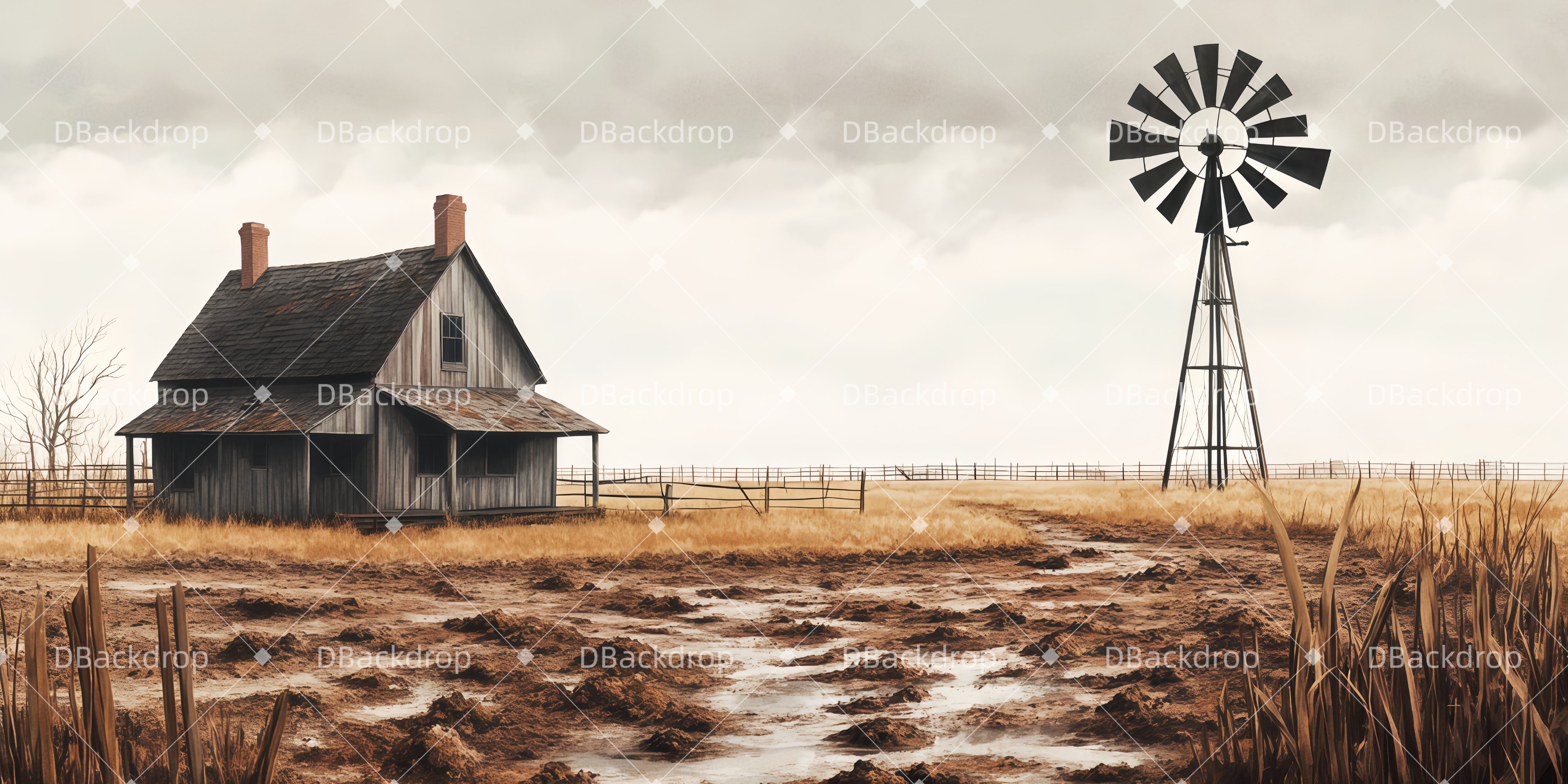 Bühne Theatervorhang Die Farm in Kansas Theaterbühnenbau TWW511-T129