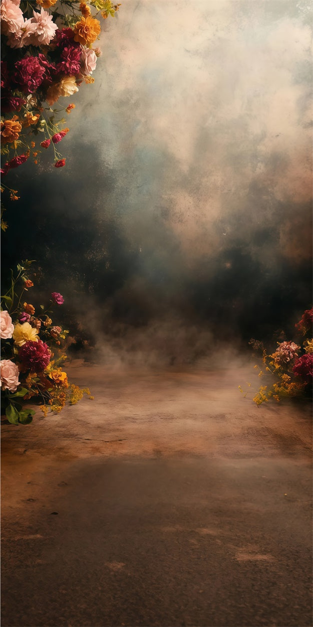 Vintage Studio Backdrop Barock Nebelgarten Sweep Backdrop TWW57-78