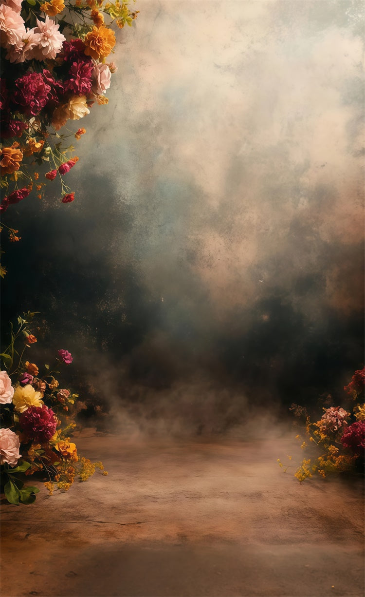 Vintage Studio Backdrop Barock Nebelgarten Sweep Backdrop TWW57-78