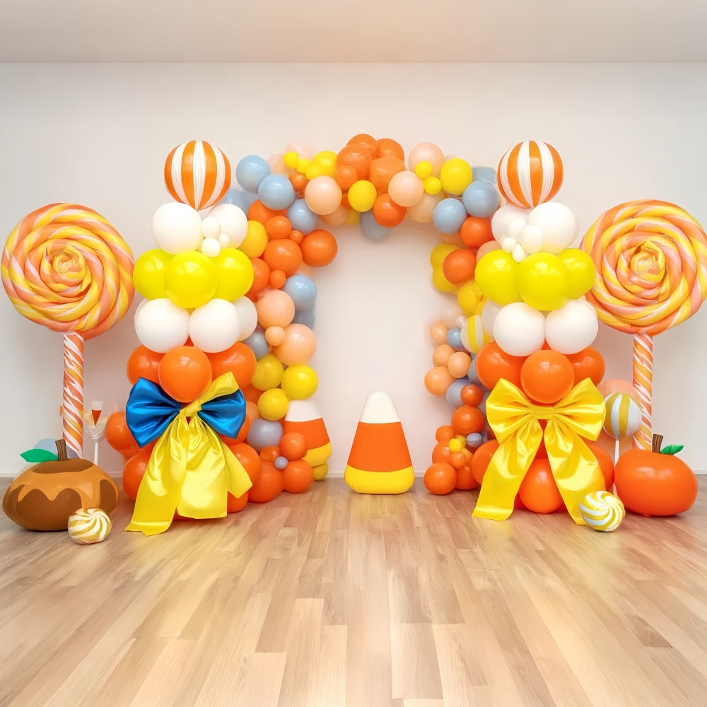 Smash Cake-Fotohintergrund Bonbonfarbene Ballontor Cake Smash-Fotografie-Fotohintergrund TWW59-212