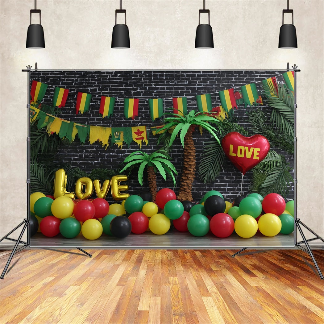 Cake Smash Fotografie Fotohintergrund Tropische Liebe Ballon Paradies Geburtstag Studiohintergründe TWW59-216