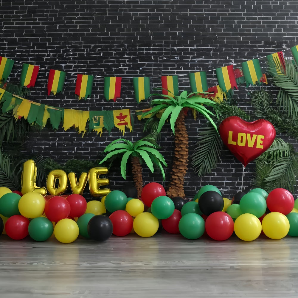 Cake Smash Fotografie Fotohintergrund Tropische Liebe Ballon Paradies Geburtstag Studiohintergründe TWW59-216