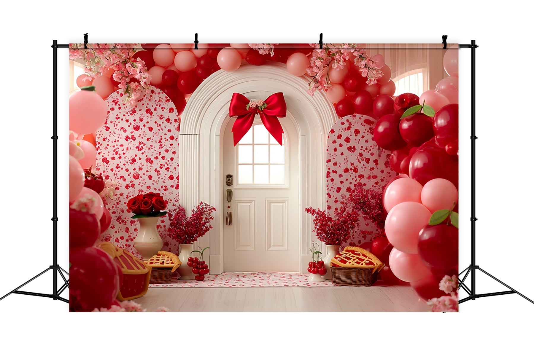 Smash Cake Fotohintergrund Kirschblüten Tür Freude Geburtstag Foto Fotohintergrund TWW59-234