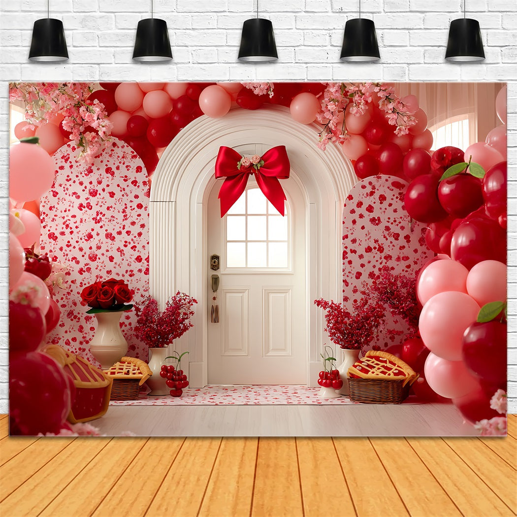 Smash Cake Fotohintergrund Kirschblüten Tür Freude Geburtstag Foto Fotohintergrund TWW59-234