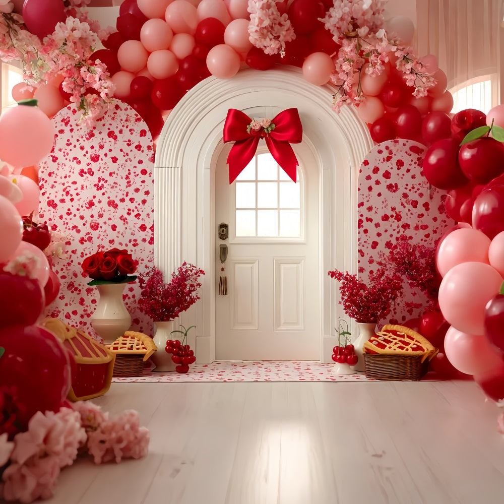 Smash Cake Fotohintergrund Kirschblüten Tür Freude Geburtstag Foto Fotohintergrund TWW59-234