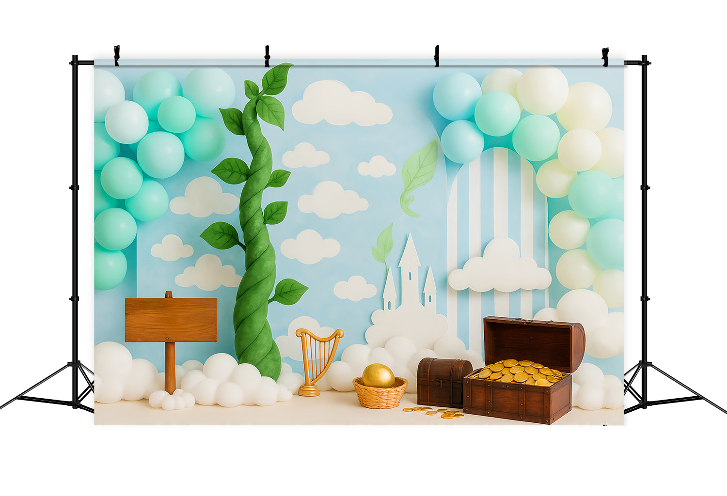 Kuchen-Smash-Studiohintergründe Magische Bohnenstange Schatzland Kuchen-Fotografie-Studiohintergründe TWW59-237