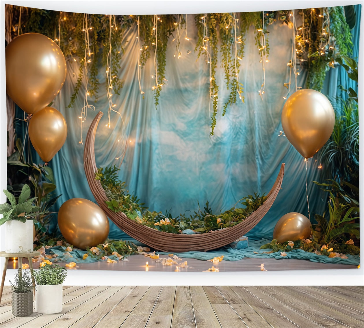 Cake Smash-Studiohintergründe Golden Moonlight Jungle Dream Cake Fotografie-Studiohintergründe TWW59-250