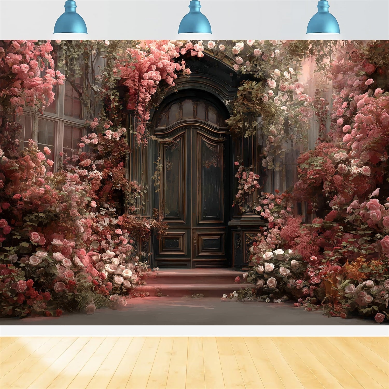Hochzeits-Vintage-Romantic Garden Rose Doorway Bloom Hochzeitshintergrund-Ideen TWW59-37
