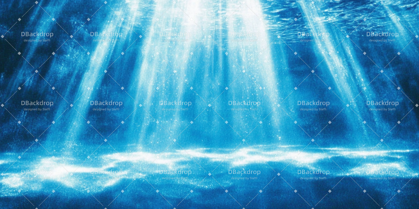 Kino-Hintergrund „Unterwasser-Himmelslicht“ Große Bühnenhintergründe CSH59-T63