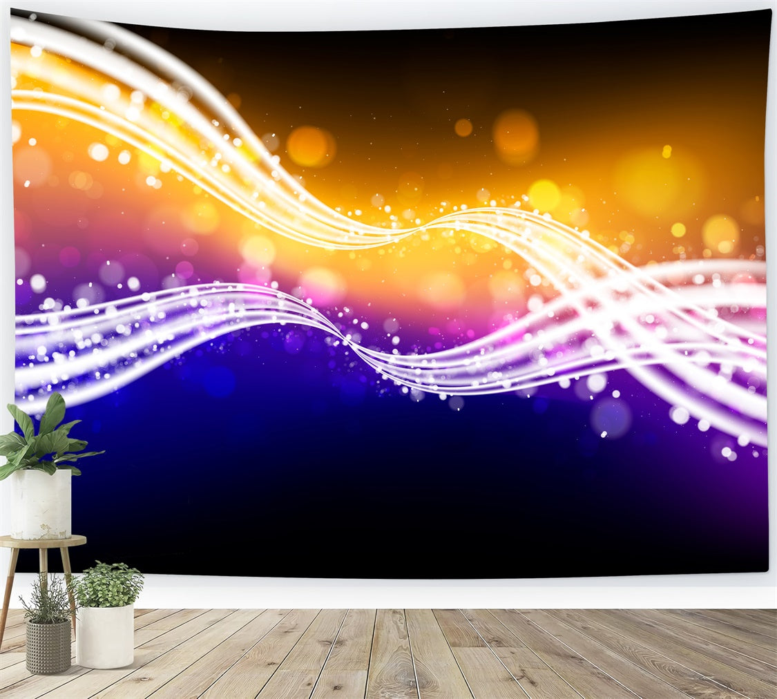 Tanz-Fotohintergrund Verträumte Lichtwellen Partyhintergrund XY2-119