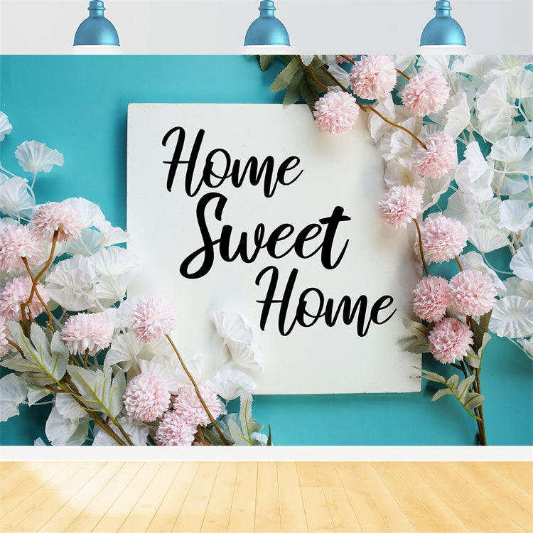 Einweihungs-Hintergrundkulissen Elegant Floral Sweet Home Hintergrund XY2-130