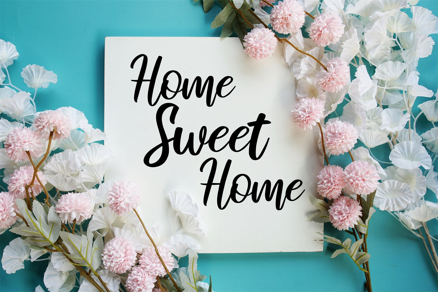 Einweihungs-Hintergrundkulissen Elegant Floral Sweet Home Hintergrund XY2-130