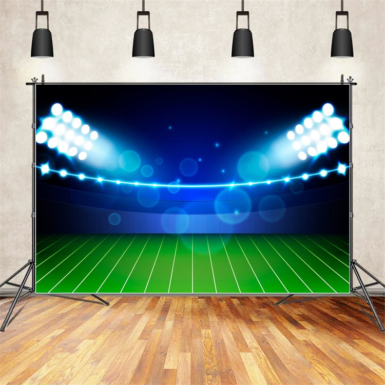 Sport-Stadion-Hintergrund Glühende Stadion-Nachtlichter-Hintergrund XY2-154