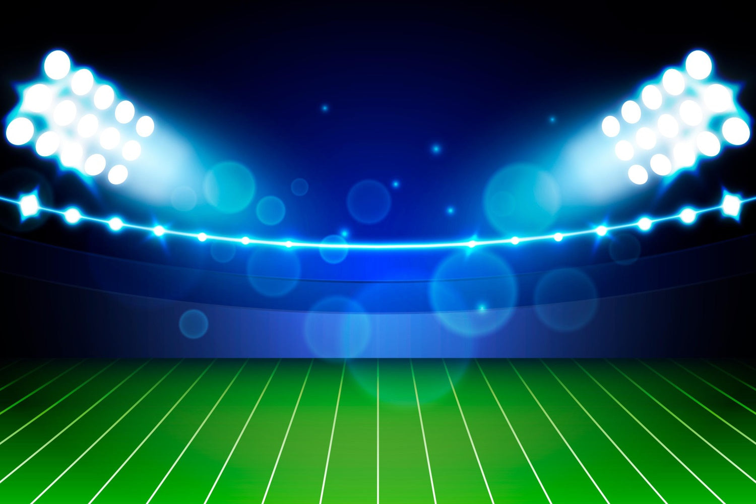 Sport-Stadion-Hintergrund Glühende Stadion-Nachtlichter-Hintergrund XY2-154