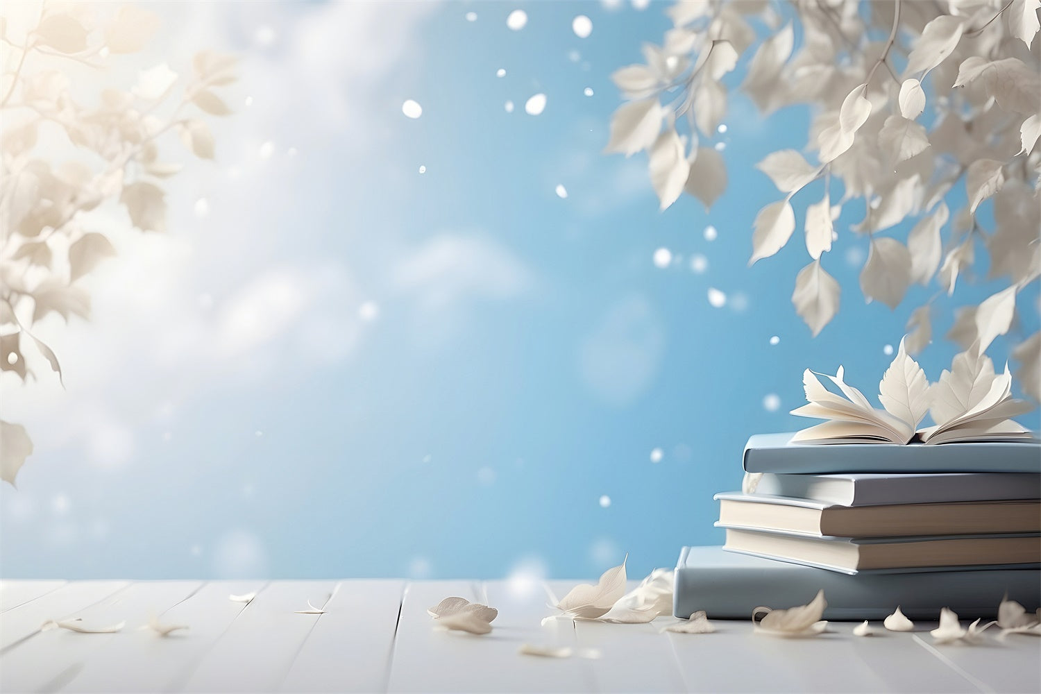 Welttag des Buches Backdrop Ruhiger Himmel Bücher Fantasy Backdrop XY2-63