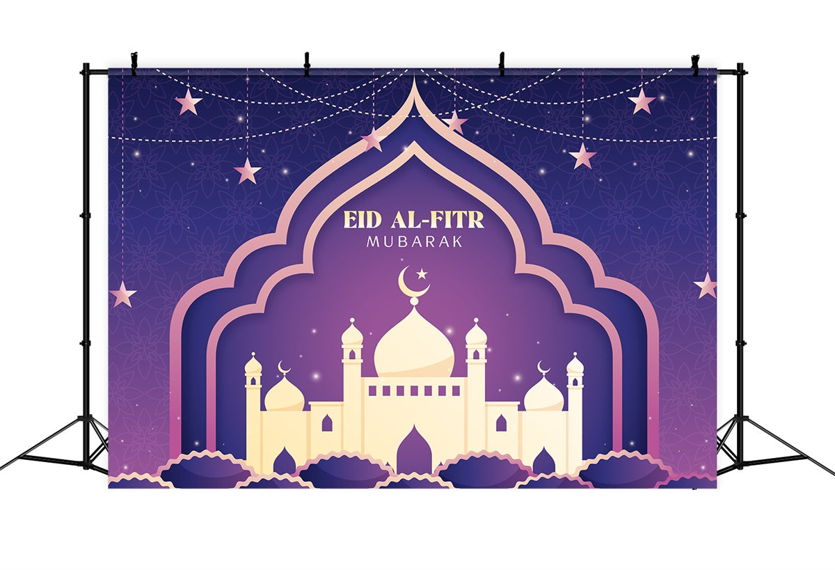 Eid Mubarak Backdrop Eleganter Eid Al-Fitr Festival Backdrop XY2-73