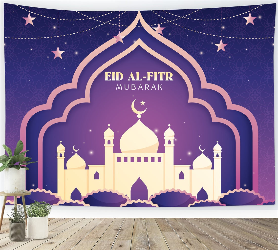 Eid Mubarak Backdrop Eleganter Eid Al-Fitr Festival Backdrop XY2-73