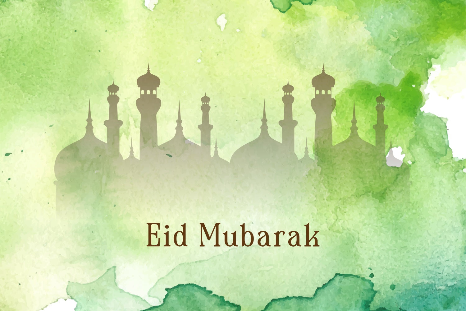 Eid Mubarak Backdrop Verträumt Pastell Grün Festival Backdrop XY2-78