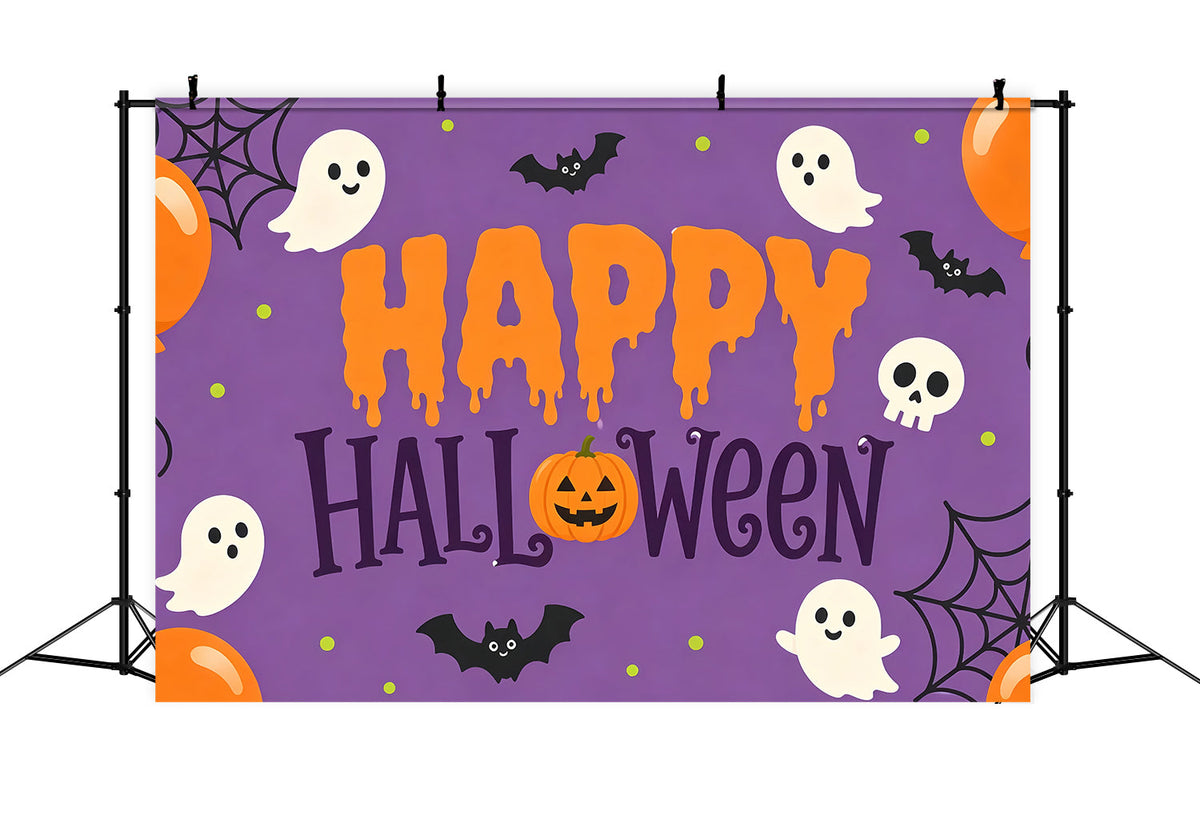 Einfacher Halloween-Hintergrund Niedlicher Geisterballon Extra Großer Halloween-Hintergrund ZTT67-18