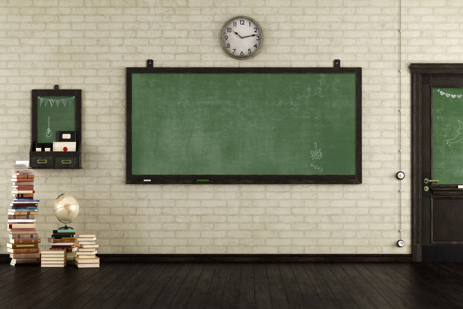 Zurück zu Schule Bücherstapel Fotohintergrund BRP7-32