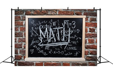 Zurück zu Schule Math Blackboard Hintergrund BRP7-19