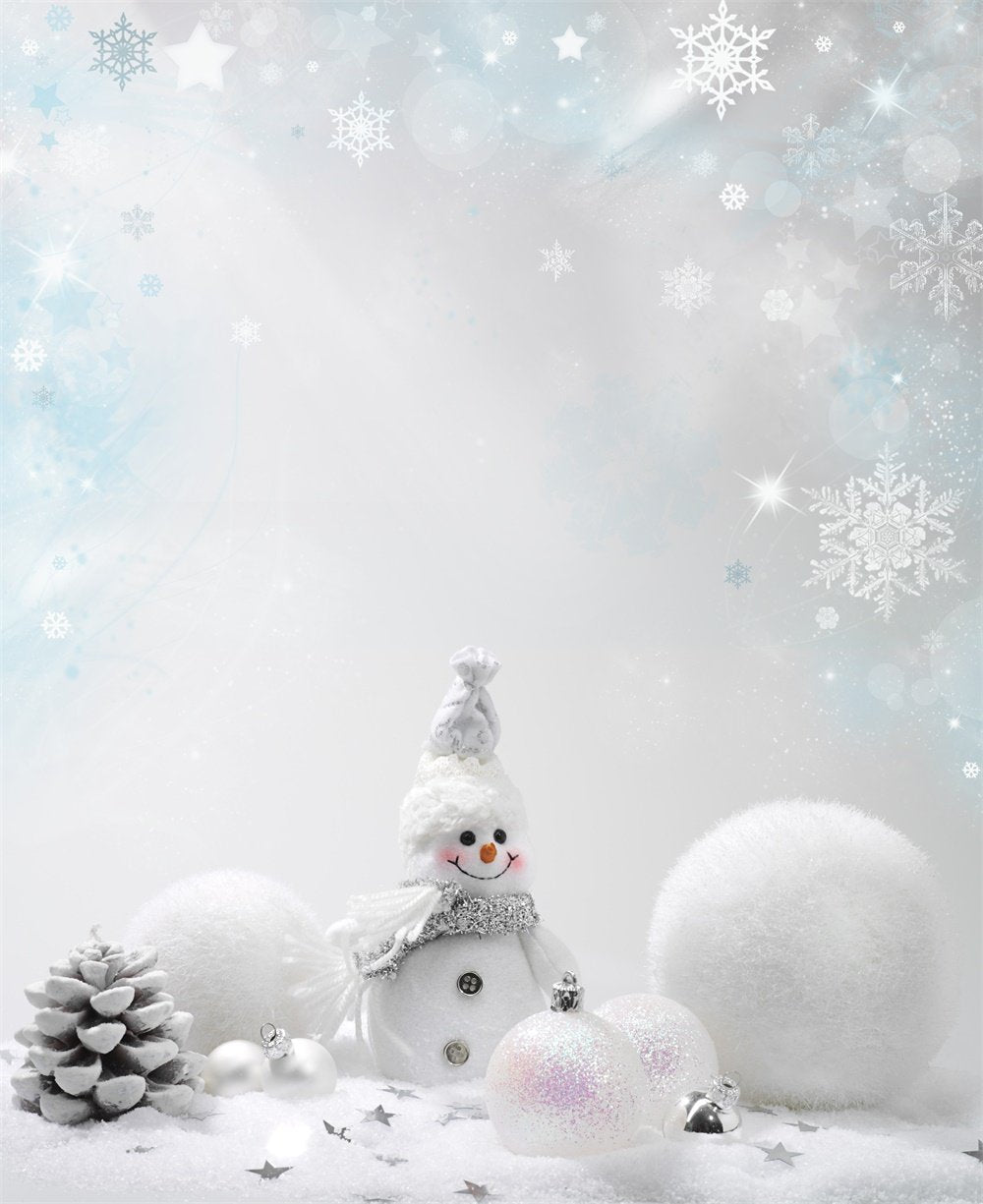 Winter Schneemann Schneeball Foto Hintergrund J03790
