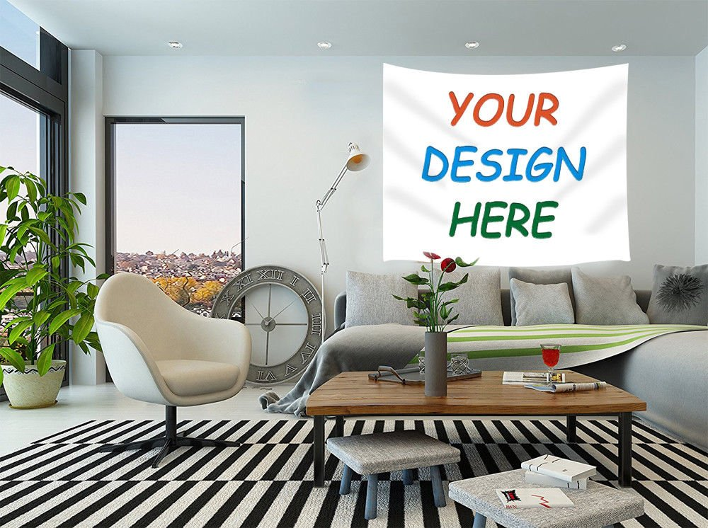 Personalized Customize Image Tapestry Wall Hanging for Living Room Bedroom Dorm Decor T1